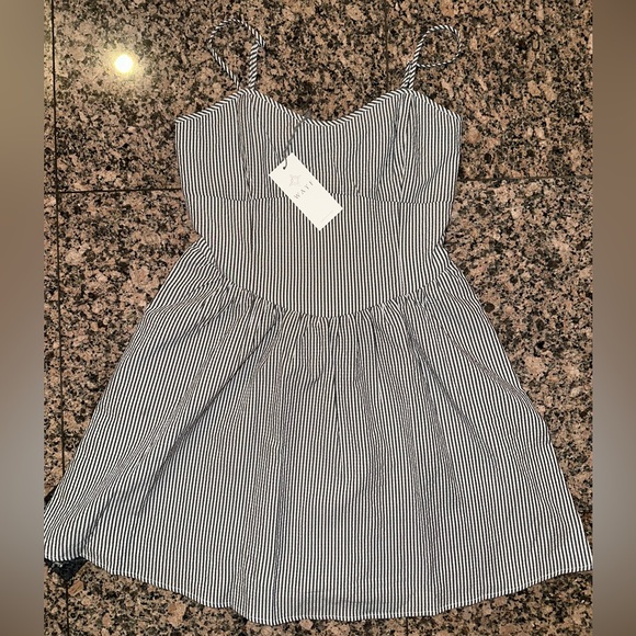 Wayf Dresses & Skirts - Wayf Striped Mini Dress with Pockets
